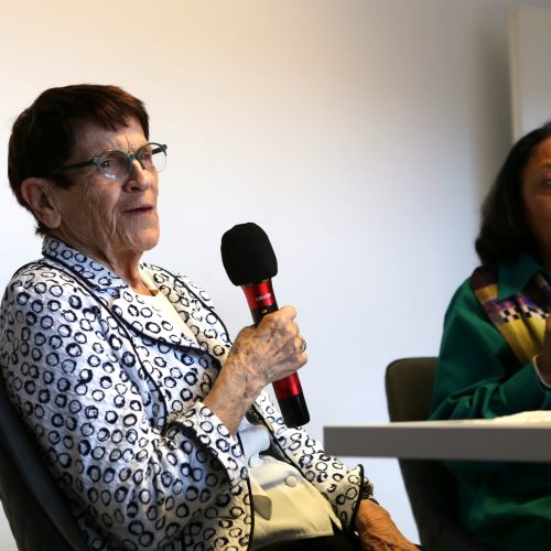 Prof. Rita Süssmuth mit Lucía Muriel, ISI-VorstandSI-