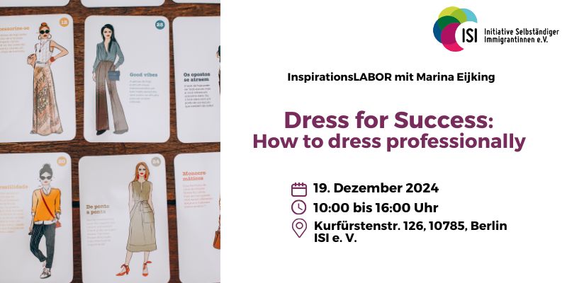 InspirationsLABOR: Dress for Success: How to dress professionally | EN | Präsenz