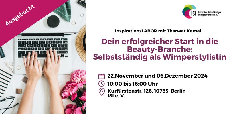 InspirationsLABOR – Dein erfolgreicher Start in die Beauty-Branche: Selbstständig als Wimpernstylistin | Präsenz