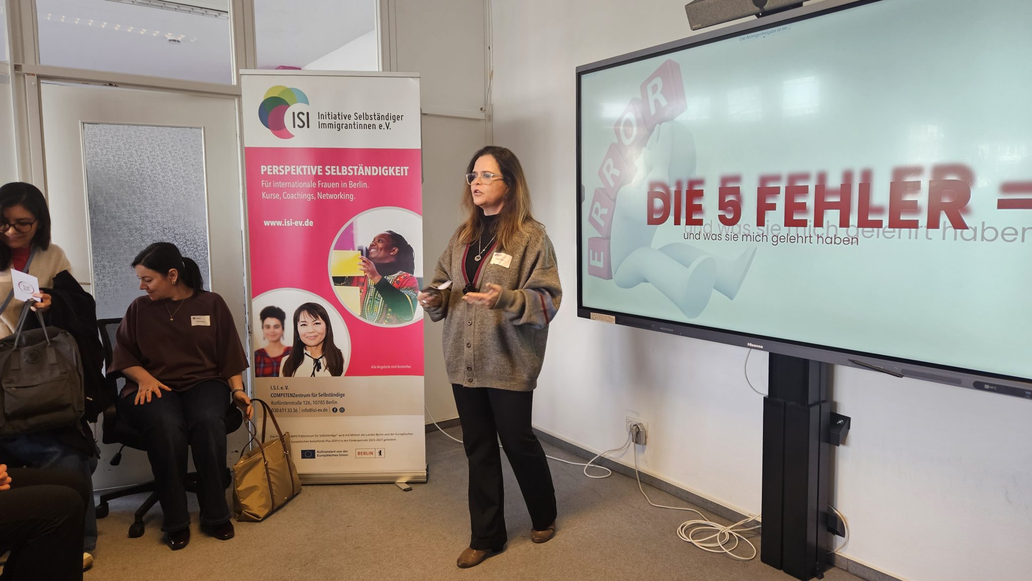 Impuls-Vortrag: „Fehler vermeiden bei der Gründung“ von Camila Pieroni