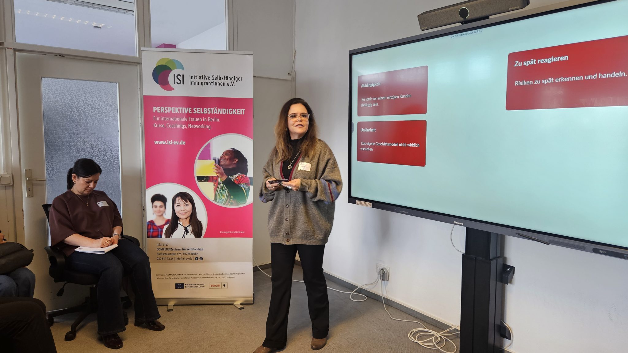 Impuls-Vortrag: „Fehler vermeiden bei der Gründung“ von Camila Pieroni