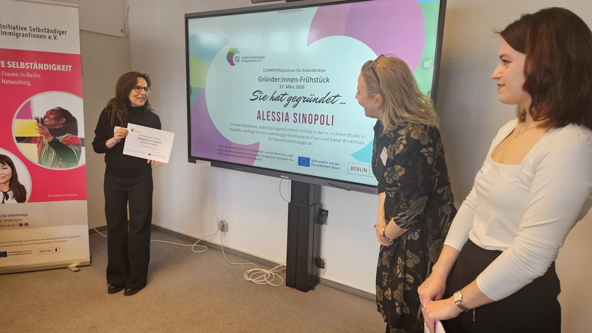 Auszeichnung: Gründerin des Monats Alessia Sinopoli