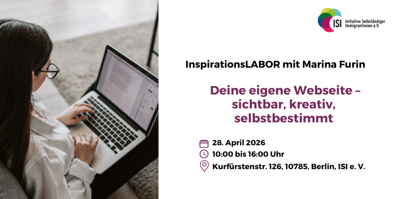 InspirationsLABOR: Deine eigene Webseite – sichtbar, kreativ, selbstbestimmt | Präsenz