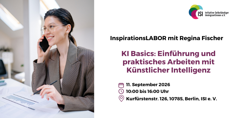 InspirationsLABOR – KI Basics: Einführung und praktisches Arbeiten mit Künstlicher Intelligenz | Präsenz