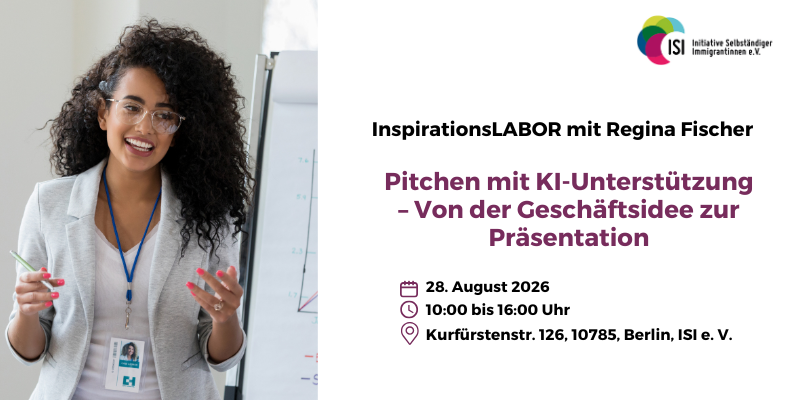 InspirationsLABOR: Pitchen mit KI-Unterstützung – Von der Geschäftsidee zur Präsentation | Präsenz