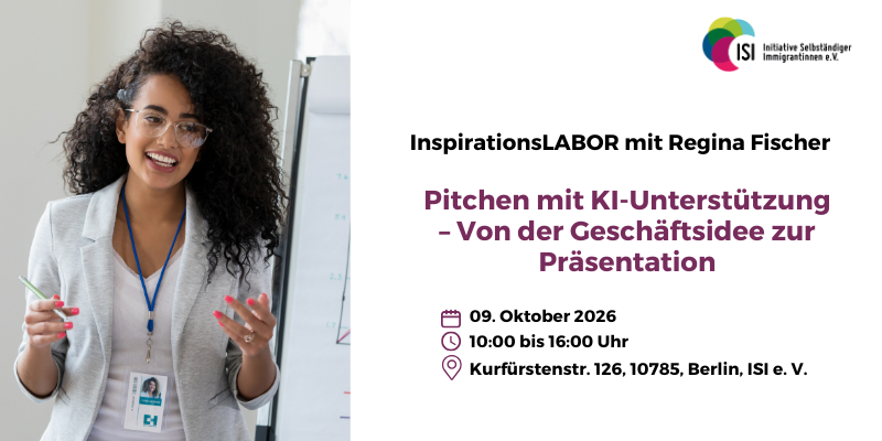 InspirationsLABOR: Pitchen mit KI-Unterstützung – Von der Geschäftsidee zur Präsentation | Präsenz