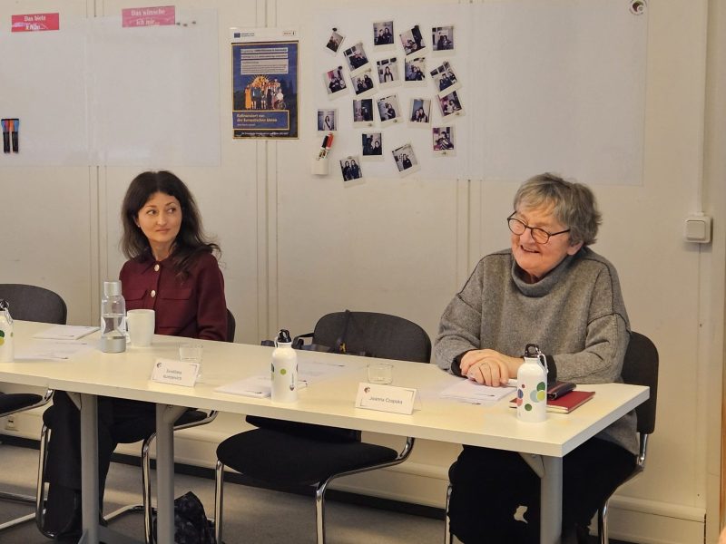 Dozentinnen Joanna Czapska und Irina Gelwer
